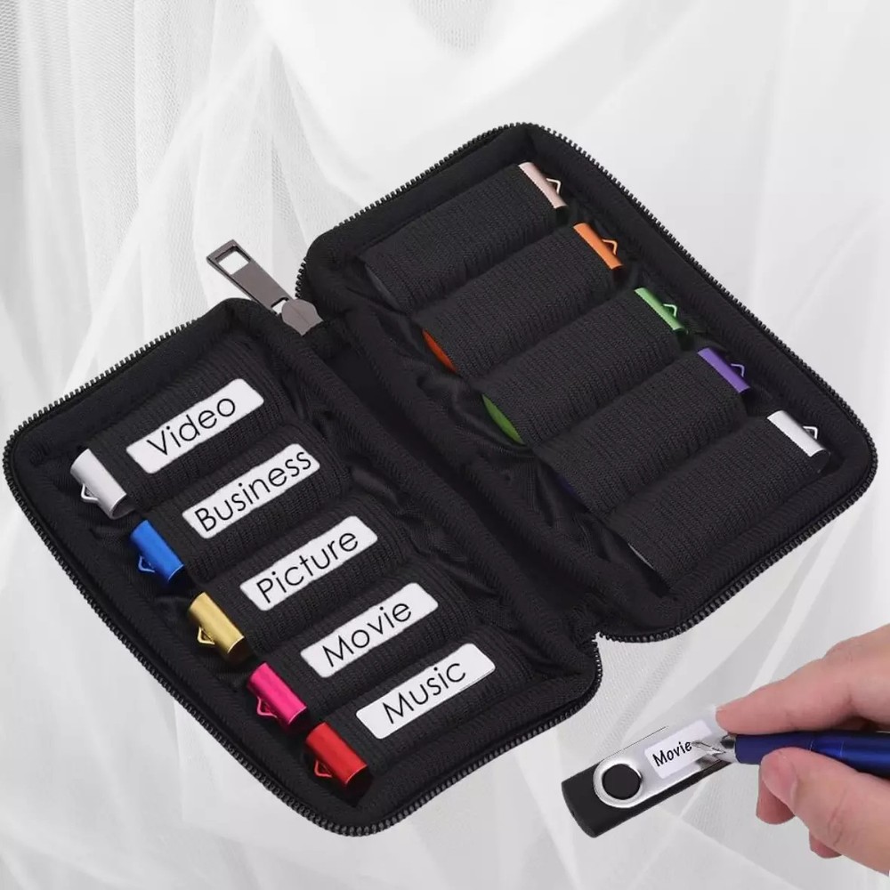 Flash Drive Case USB Storage Case USB Holder Storage Bag for USB Flash Drive El