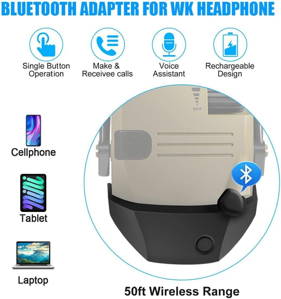 Wireless Bluetooth Adapter Walker S Razor Earmuffs 5.1 Bluetooth Receiver Typec