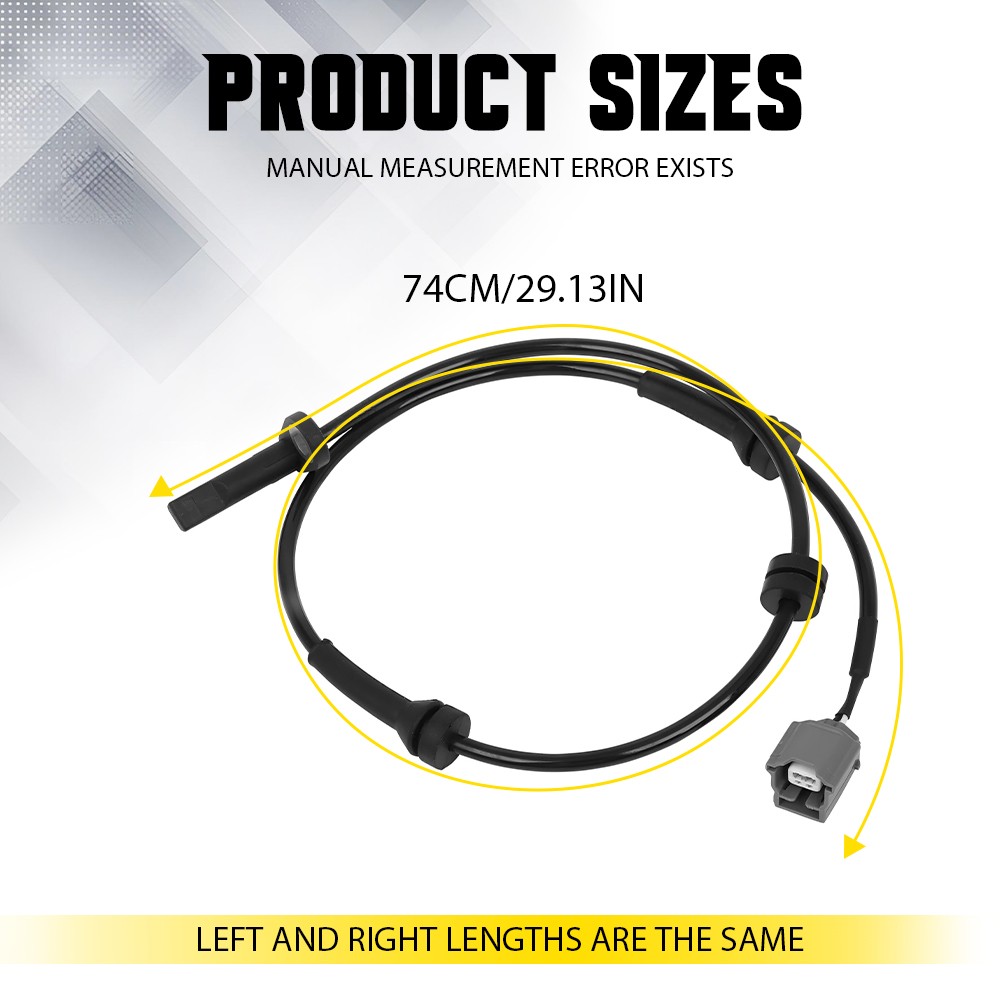 Set 2 ABS Wheel Speed Sensor Front-Left & Right For Nissan Rogue 2014-2020 EJ