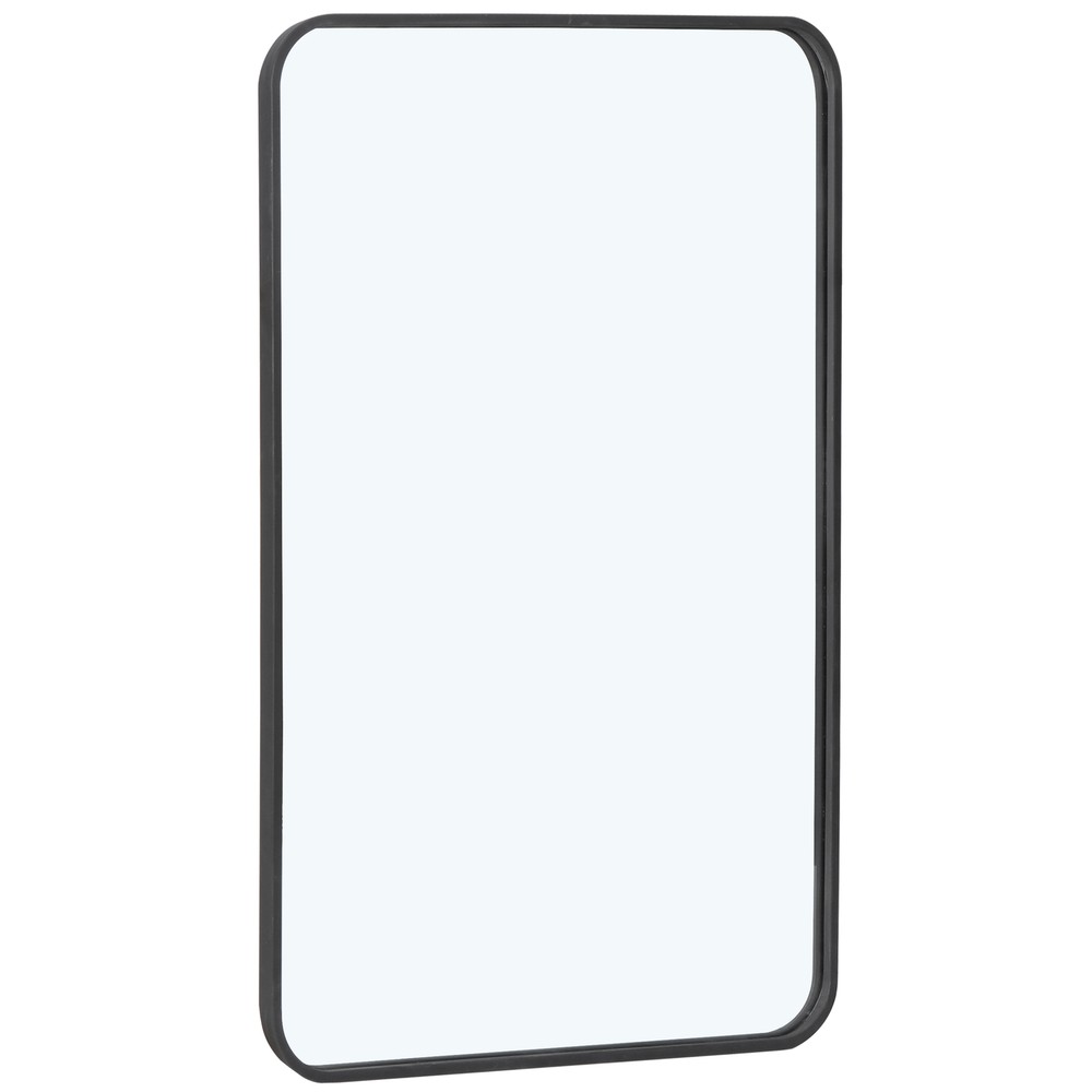 24" x 36" Wall-Mounted Wall Rectangular Wall Mirror Metal Frame Bathroom Indoor