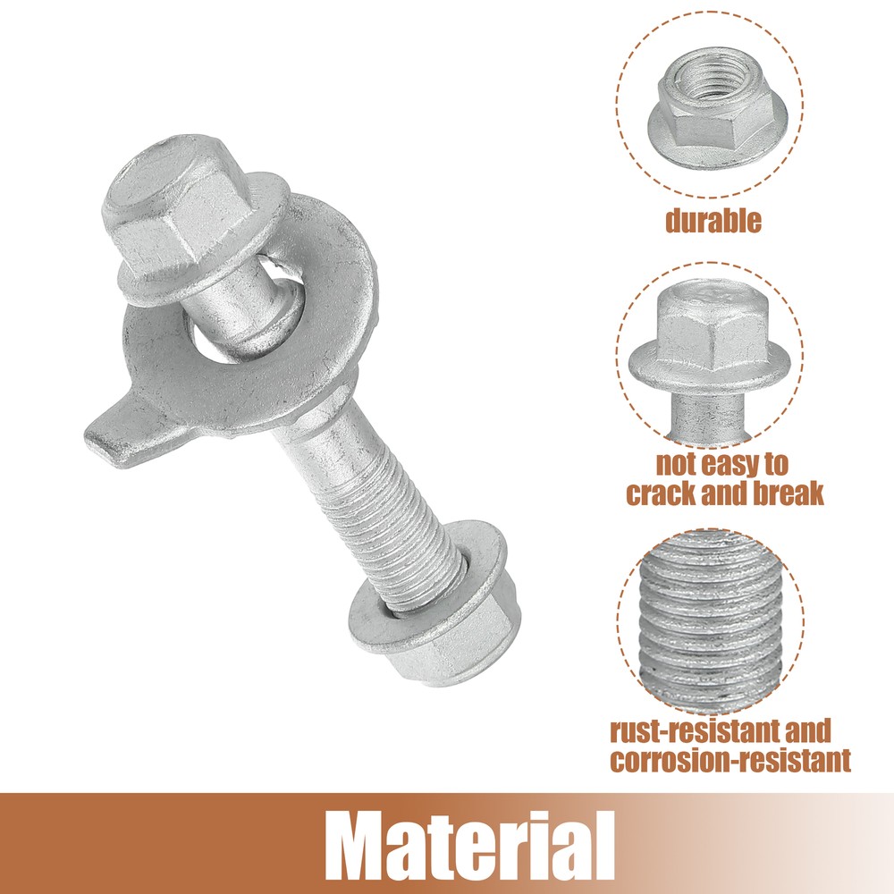 Pack(2) Alignment Camber Caster Castor Adjusting Bolt Kit for Dodge for Honda