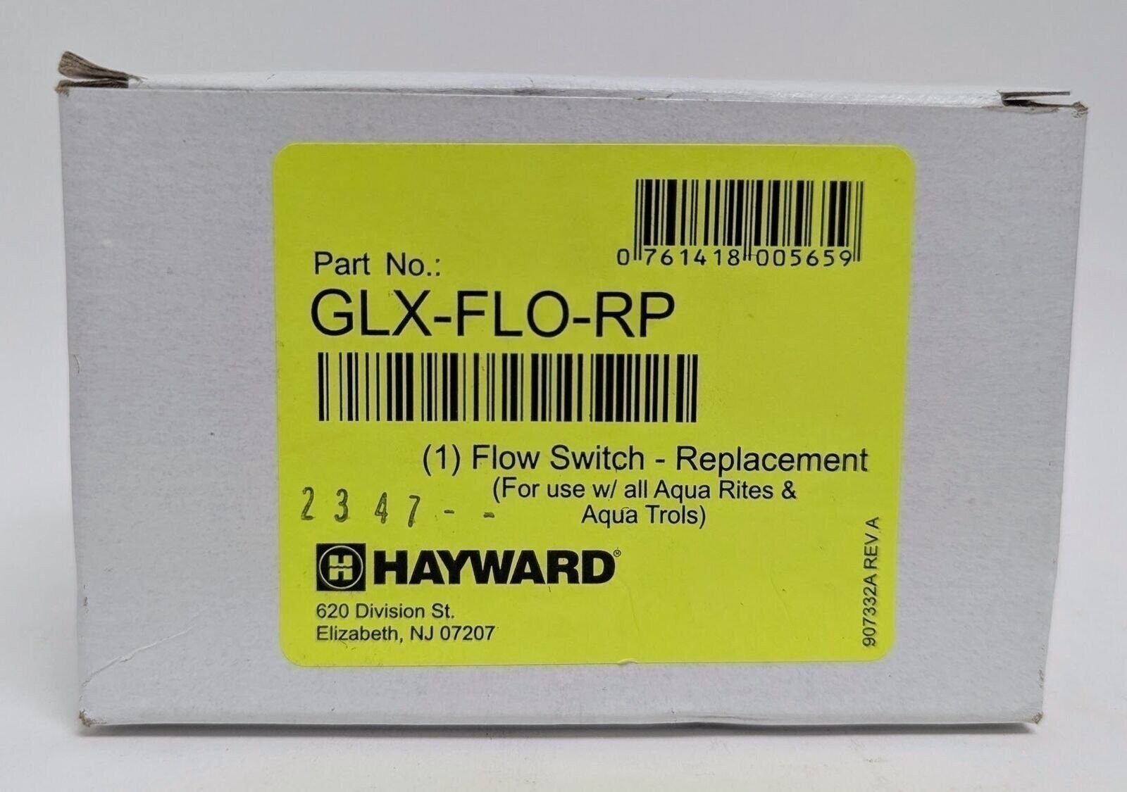 Hayward GLX-FLO-RP Flow Switch Replacement with 15-Feet Cable OEM