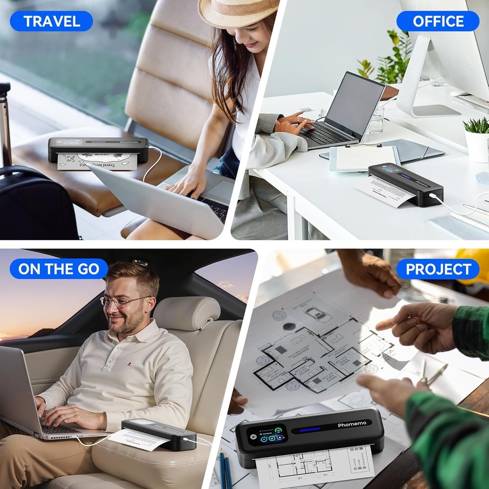 Phomemo M832D Thermal Printer Wireless Touchscreen Printer Support US Letter/ A4