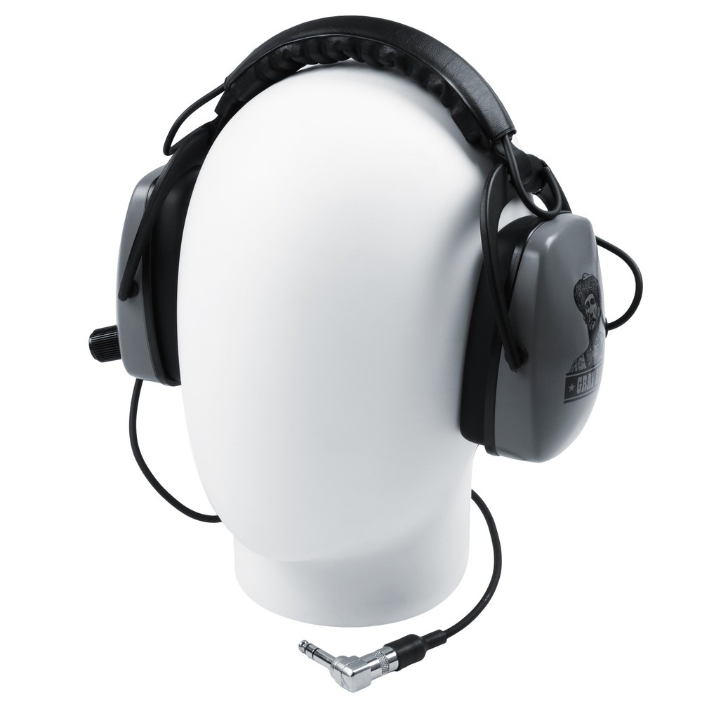 DetectorPro Original Gray Ghost Platinum Headphones w/ 1/4" Angle Plug