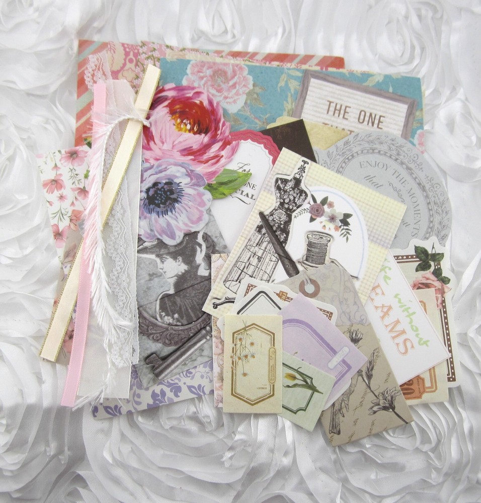 junk journal ephemera 50+ Piece Lot