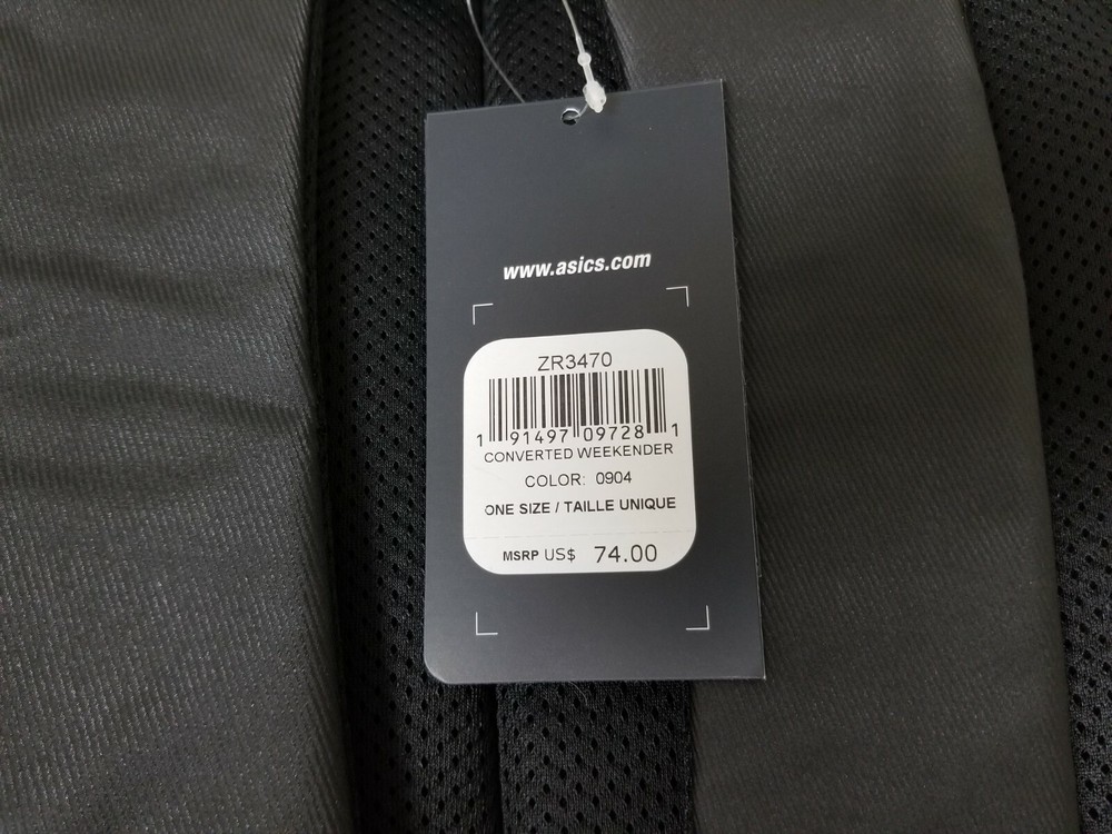 New Asics Womens Converted Weekender Backpack. Retail 74.00