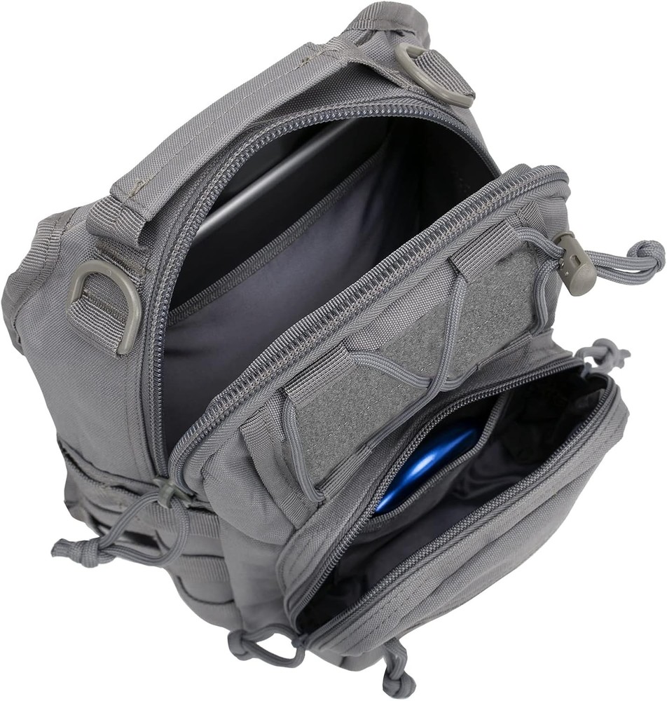 MOLLE-Compatible Tactical Satchel - Compact Waterproof Design for Essentials