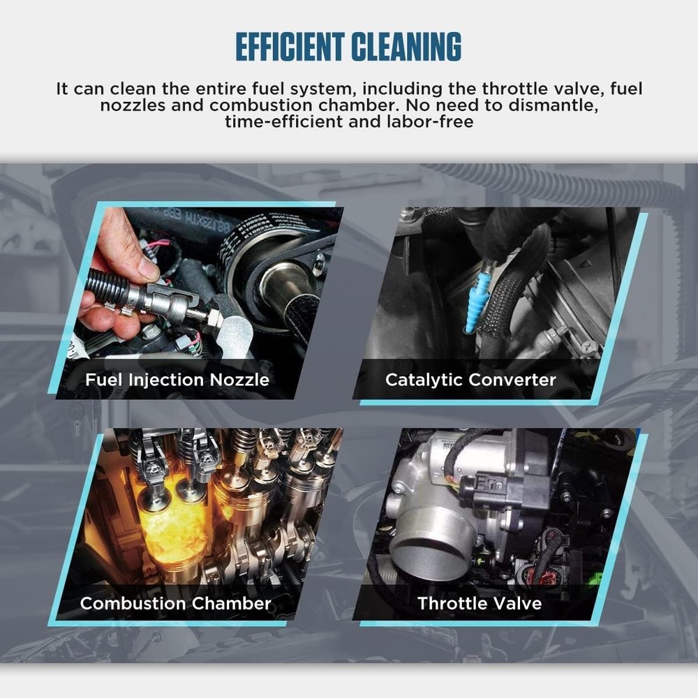 High-Performance Fuel Injector Cleaner Kit - 150PSI, Efficient Carbon Removal