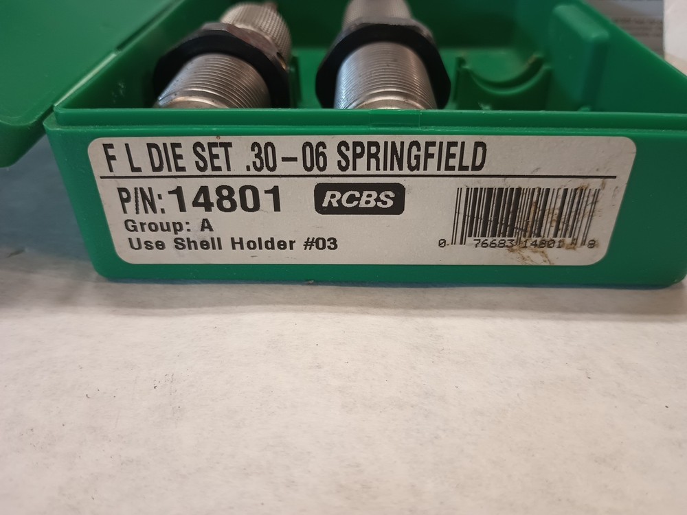 RCBS 2 Die Set for 30-06 Springfield Includes Sizer & Seating Die Used?