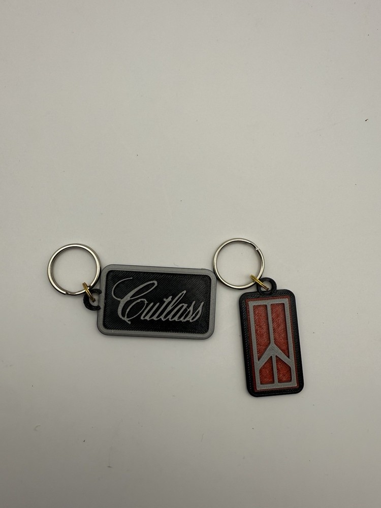 Oldsmobile Keychain With Cutlass Keychain Set (3D Printed)