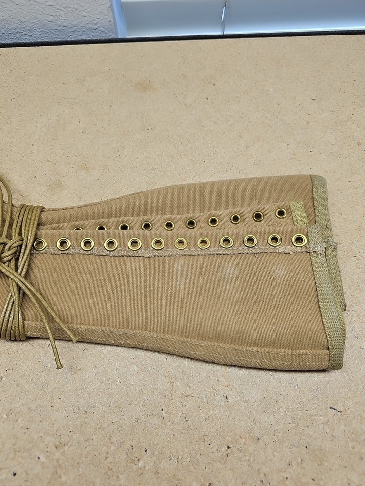 Vintage US Army WW2 Pair Canvas Leggings King Kard Overall Co Size 1-L New (E4)