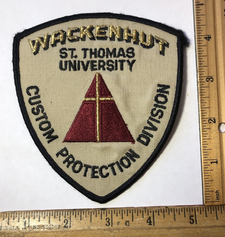 Wackenhut Custom Protection Division St. Thomas University Patch Security Guard