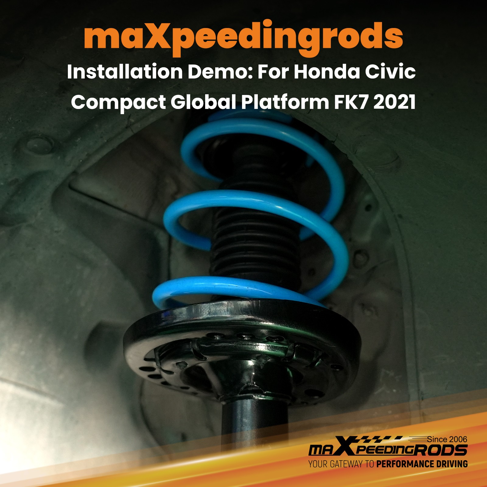 MaXpeedingrods Lowering Springs For Honda Civic FC / FK 2DR / 4DR / 5 DR 16-24