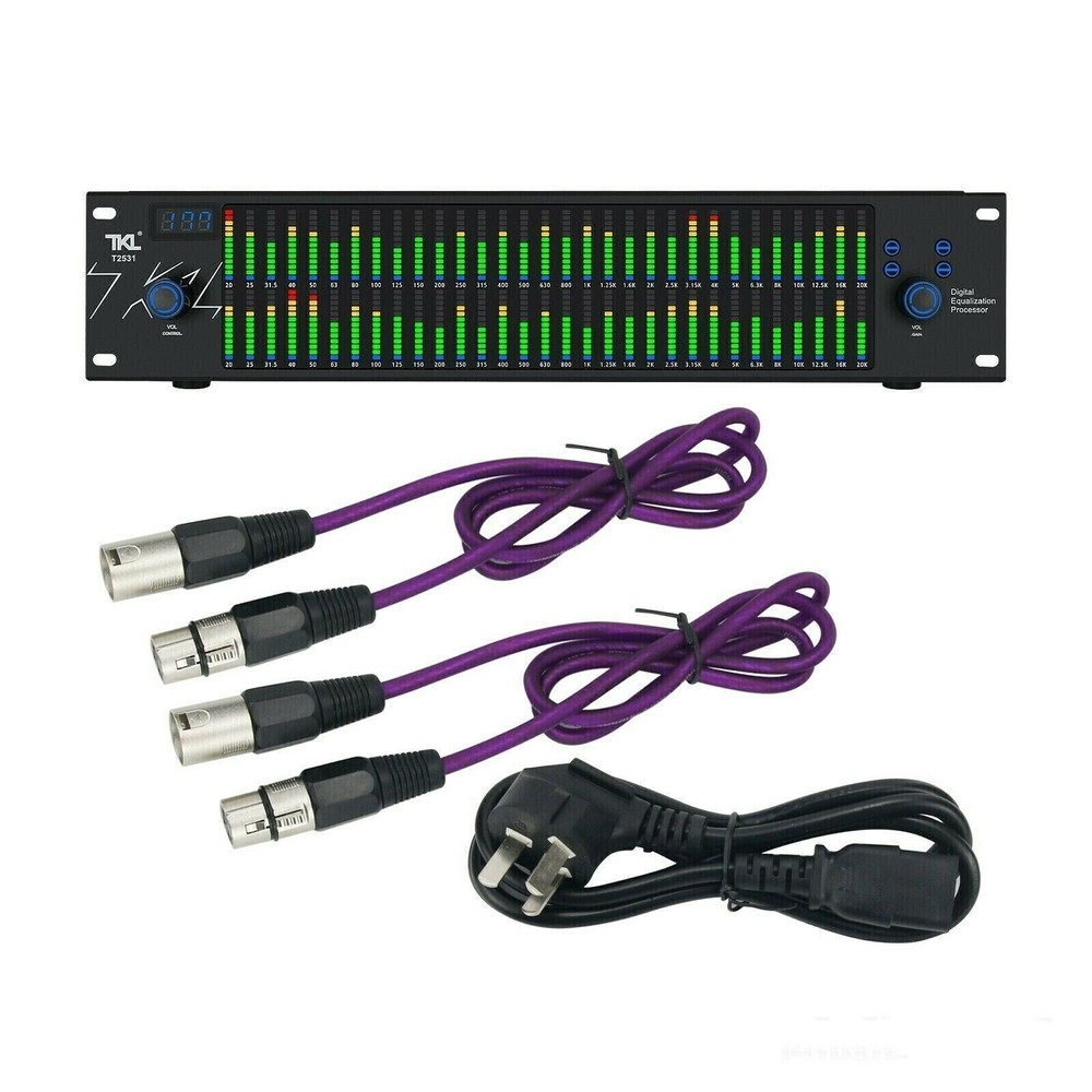 TKL T2531 Professional Graphic Equalizer Audio Processor Two 31-Band Spectrum