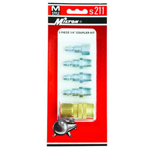 Milton S211 5 Piece M-Style Coupler Kit
