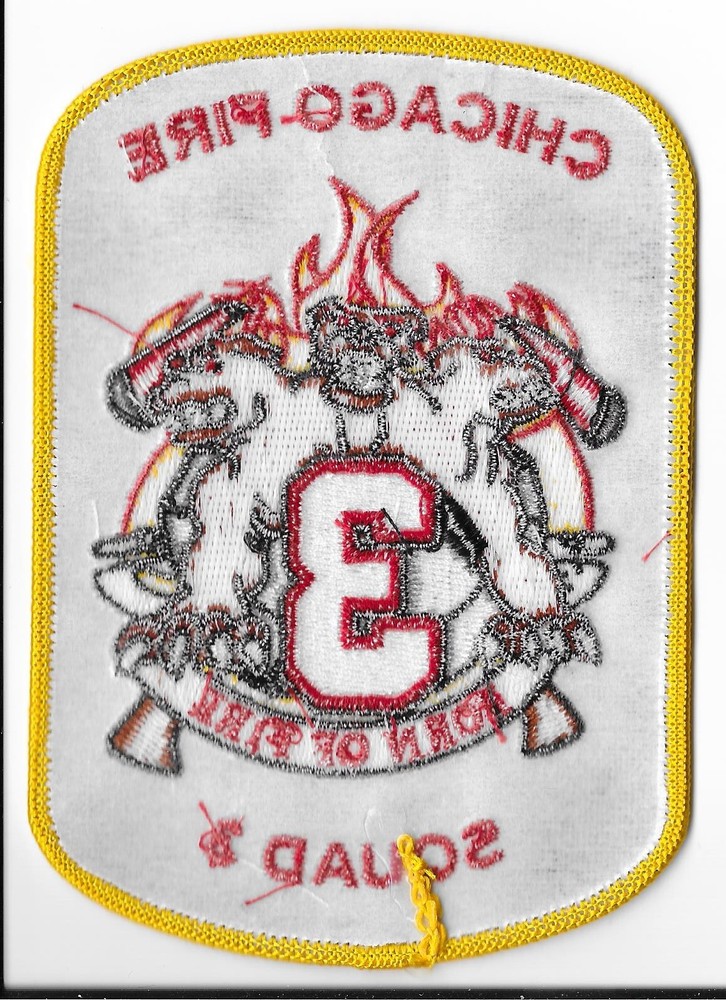 Chicago Fire Department, Illinois Squad 3 Patch V1