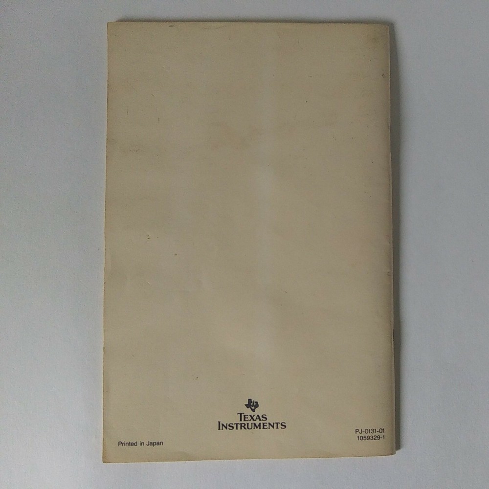 1985 "TI Texas Instruments TI-5045" Printer Display Manual Guidebook