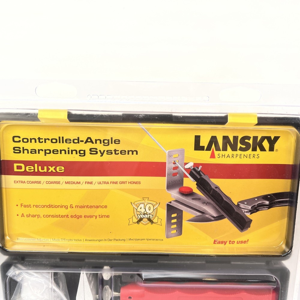 Lansky LKCLX Deluxe Controlled Angle Knife Sharpening System 5 Stone Sharpener
