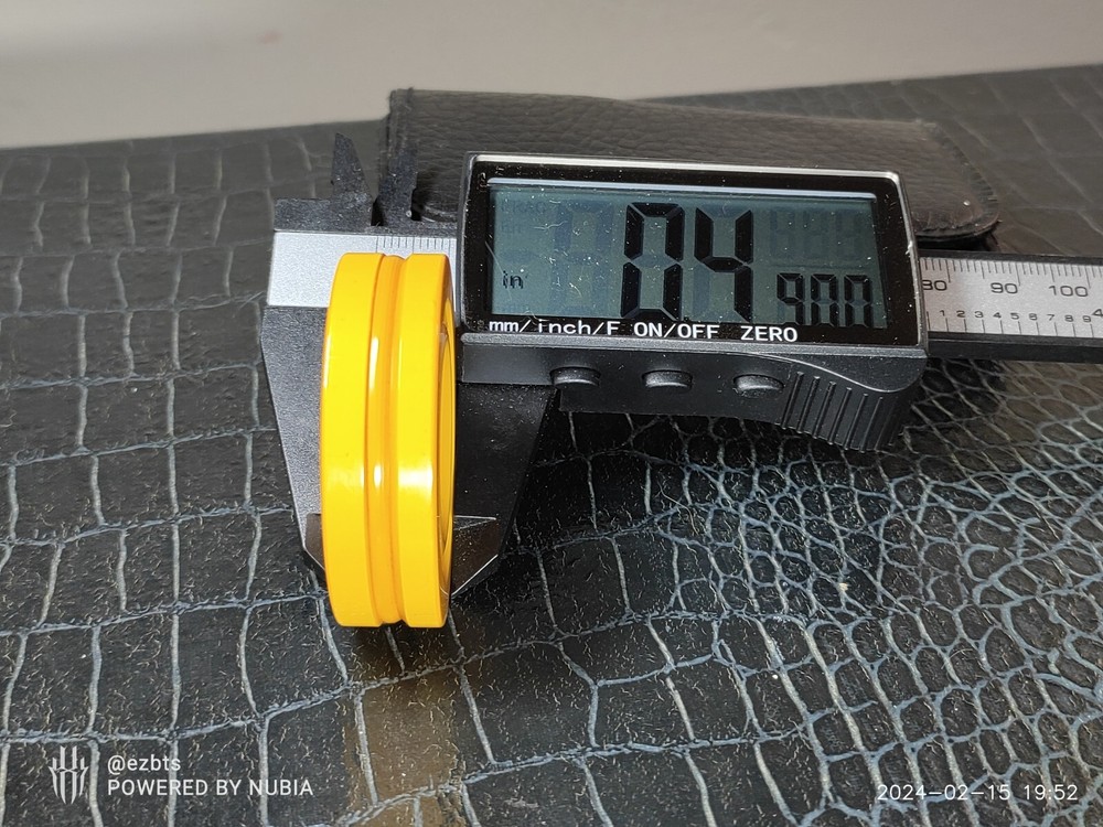 Catalin Bakelite Backgammon Chip Disc Turned Butterscotch Gold 1.72" Replacement