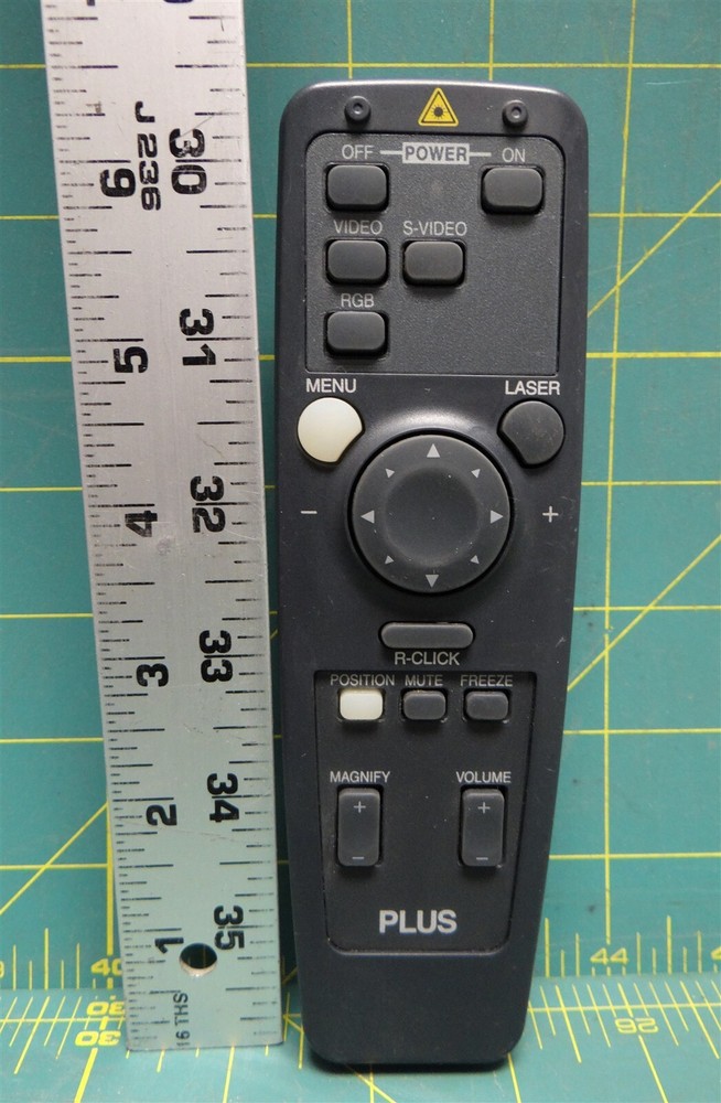 Plus Corp. Projector Remote Control Laser Pointer Model: UP-1000R