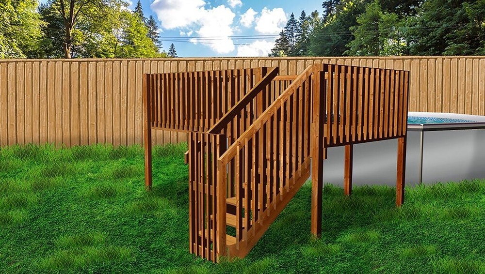 8' X 16' Above Ground Pool Deck Kit