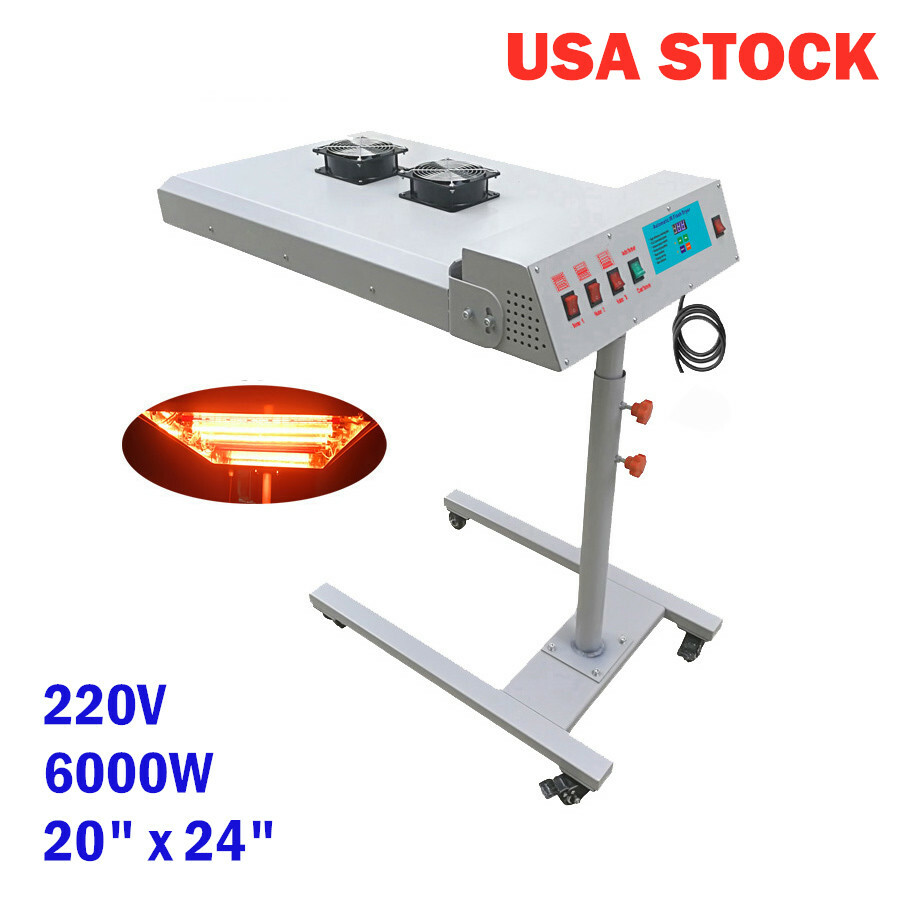 CA-PICKUP 220V 20" x 24" Automatic IR Flash Dryer with Sensor PLC Control System