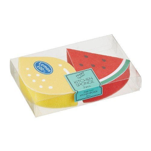 Fruit-shape Scouring Microfiber Sponge Antibacterial Cleaning Clean Kitchen