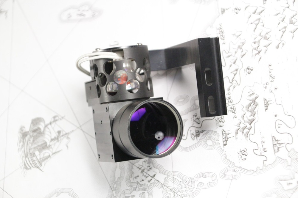1" sensor Telecentric optical lens system with on-axis illuminator 6-12V DC/AC
