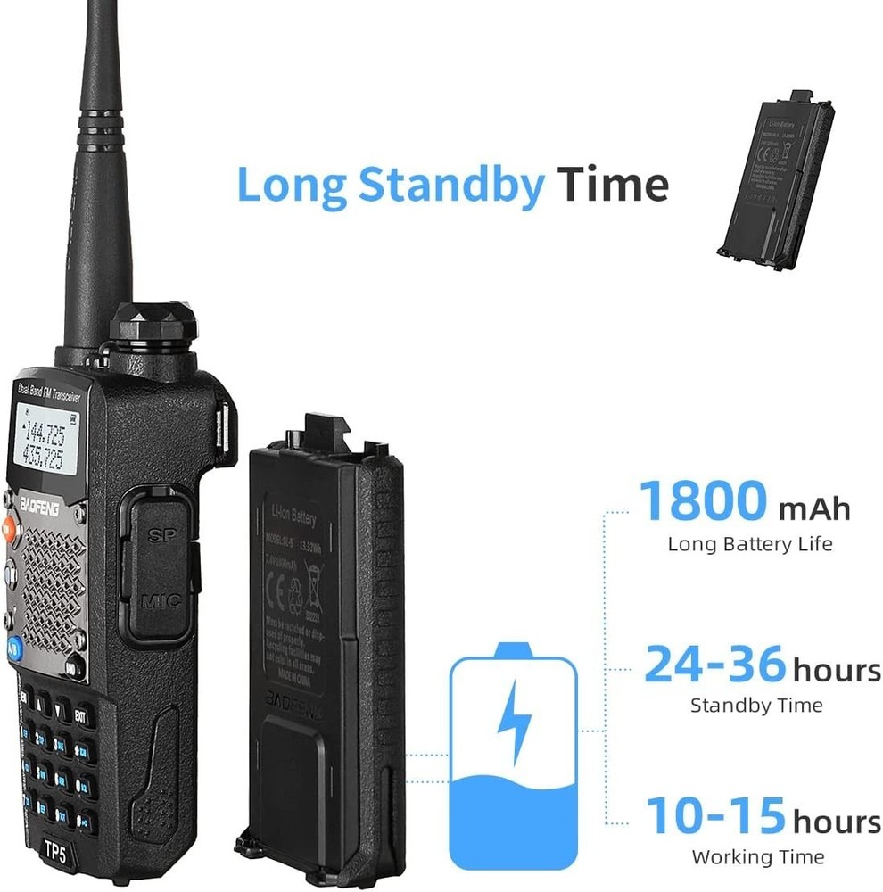 UV-5R TP5 8W Radio - Compact, User-Friendly & Versatile Communication Solution