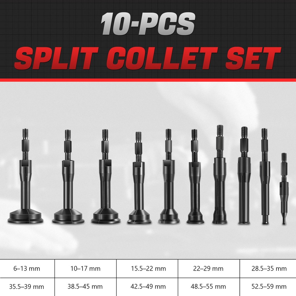 16Pcs Blind Hole Pilot Internal Extractor/Remover Bearing Puller Set Kit w/ Case