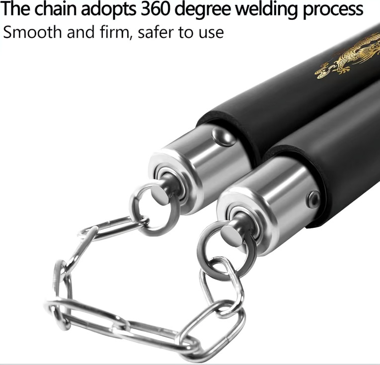 1 PC Black Kids & Adults Safe Foam Training Nunchakus