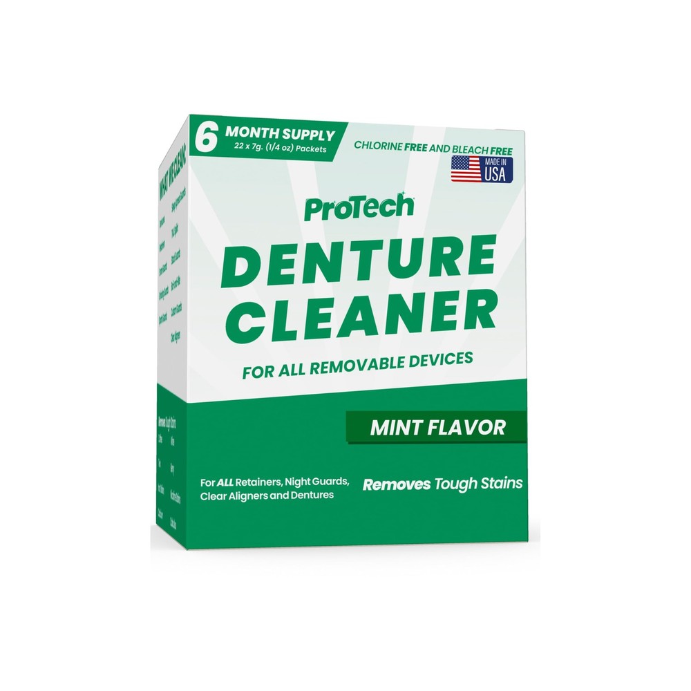 Pro Tech Denture Cleaner - 180 Cleanings (0.17 Per Cleaning) 22 Pack/6