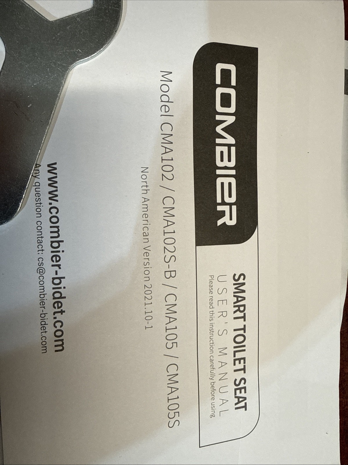 Combier Smart Round Bidet Toilet Seat White CMA102DS-B