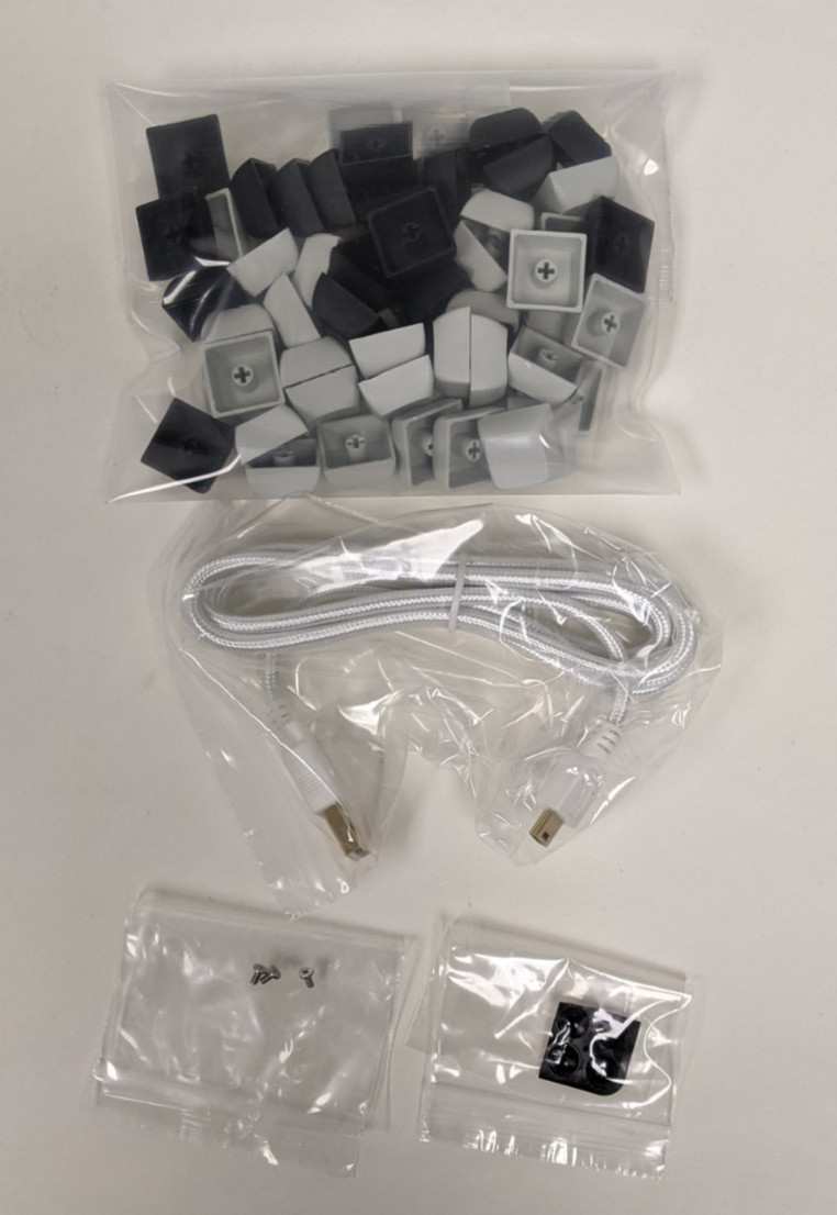 Massdrop x OLKB Planck Keyboard Kit Gunmetal Case MX Compatible Plate Beige/Blac