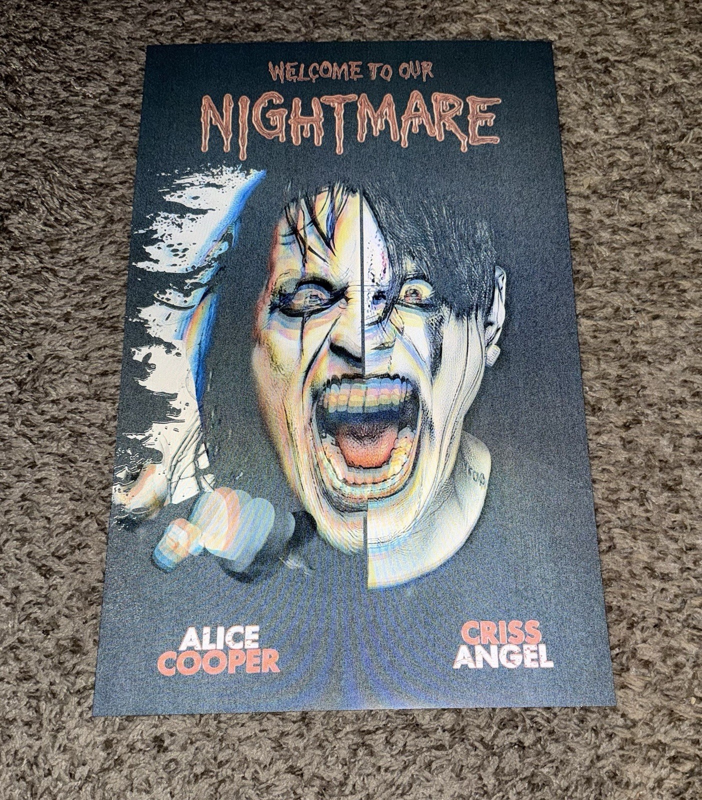 Official Alice Cooper & Criss Angel Welcome To Our Nightmare Lenticular Poster!