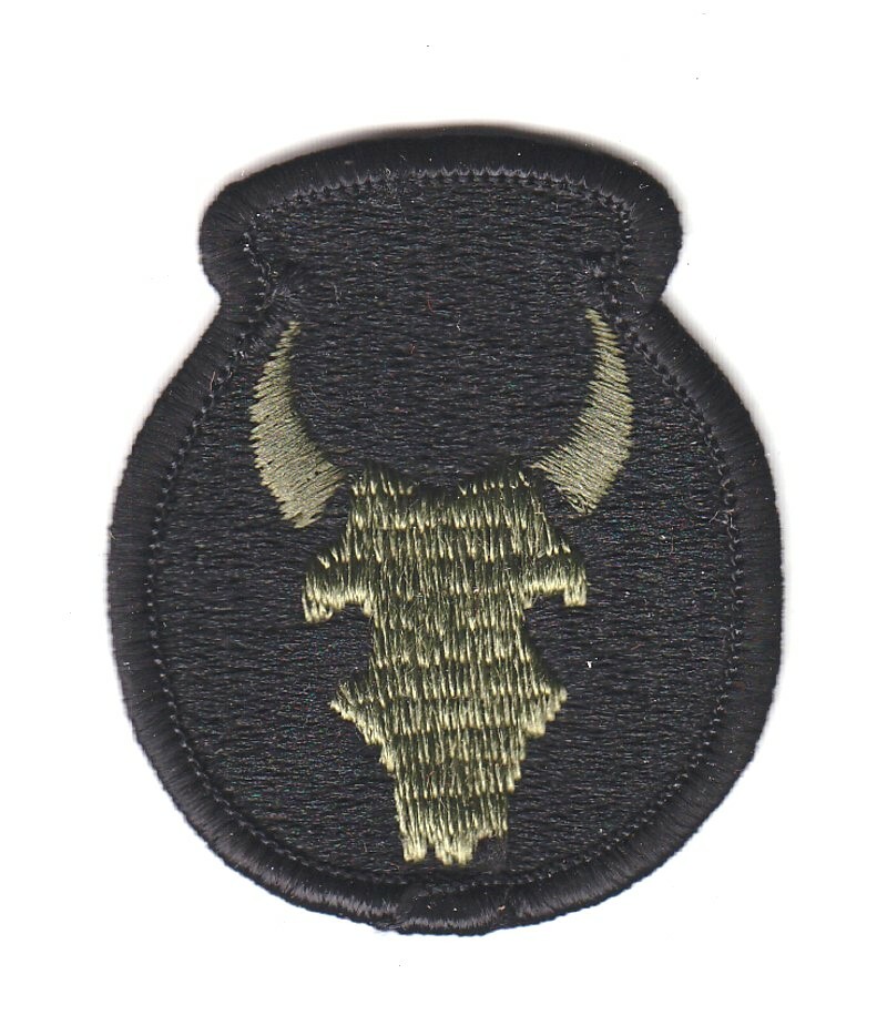 Army Patch: 34th Infantry Division - subdued, merrowed edge