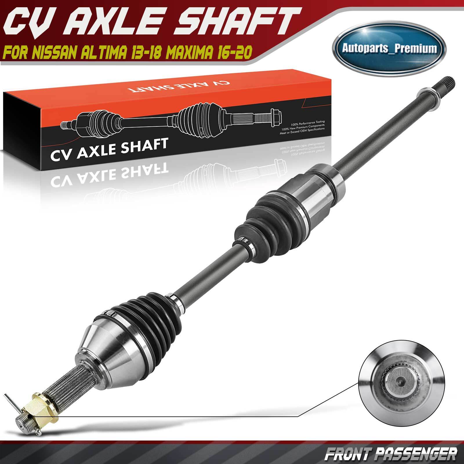 Front Passenger CV Axle Assembly for Nissan Altima 2013-2018 Maxima 2016-2020