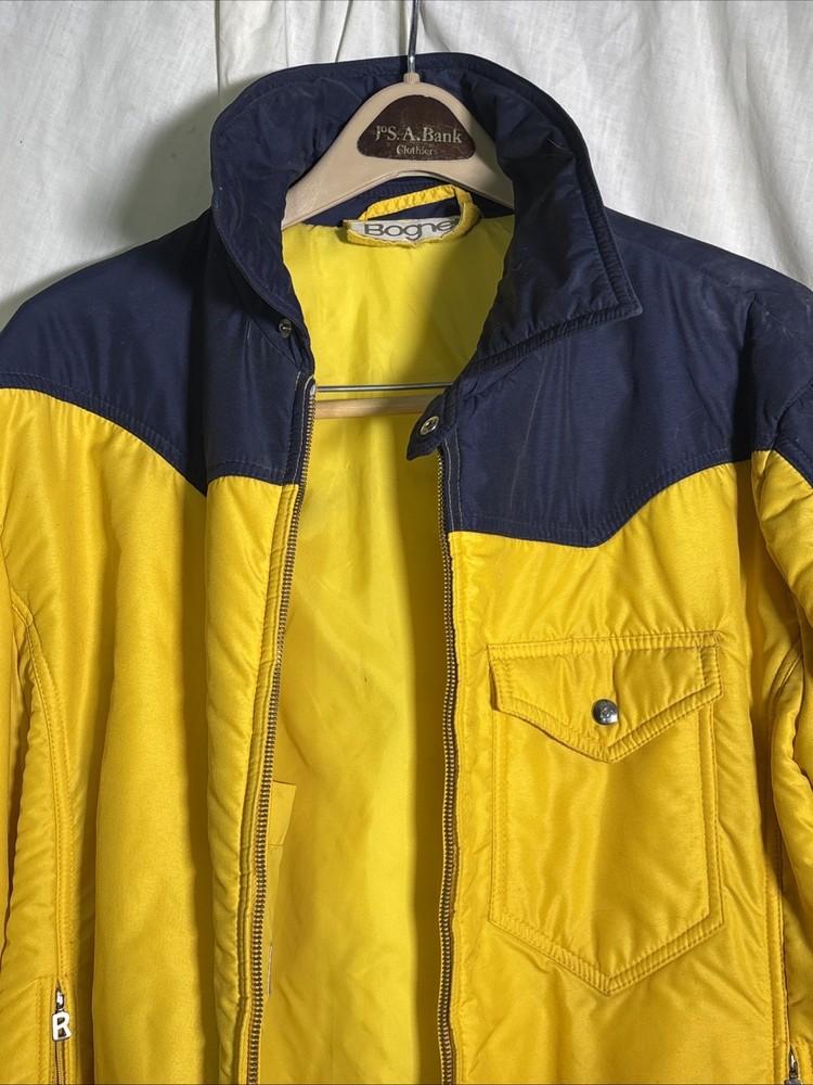 Unique Yellow Bogner Ski Jacket Size Medium