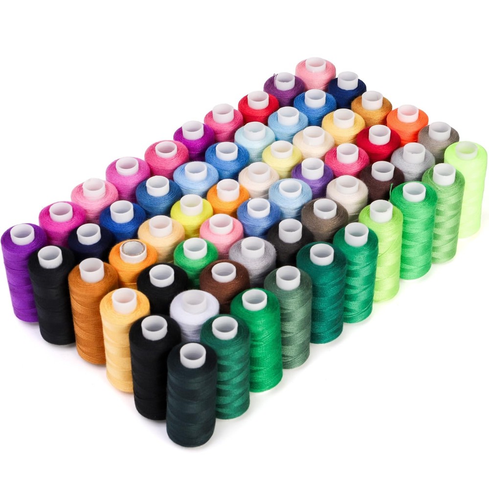 60 Rolls Sewing Threads Kit, 400 Yard per Polyester Thread Spools, All Purpos...