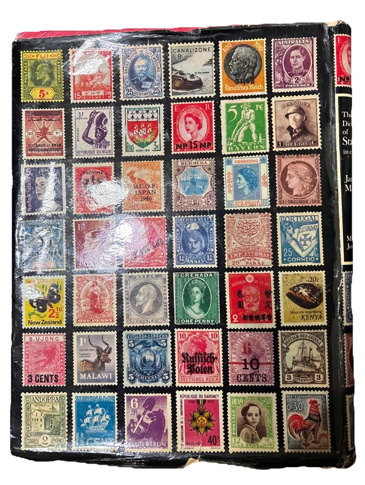 THE DICTIONARY OF STAMPS IN COLOUR-JAMES A. MACKAY HARDCOVER BOOK 1973 SWX