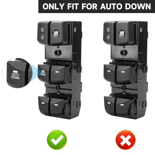 Left Driver Side Master Power Door Window Switch - Compatible for Hyundai