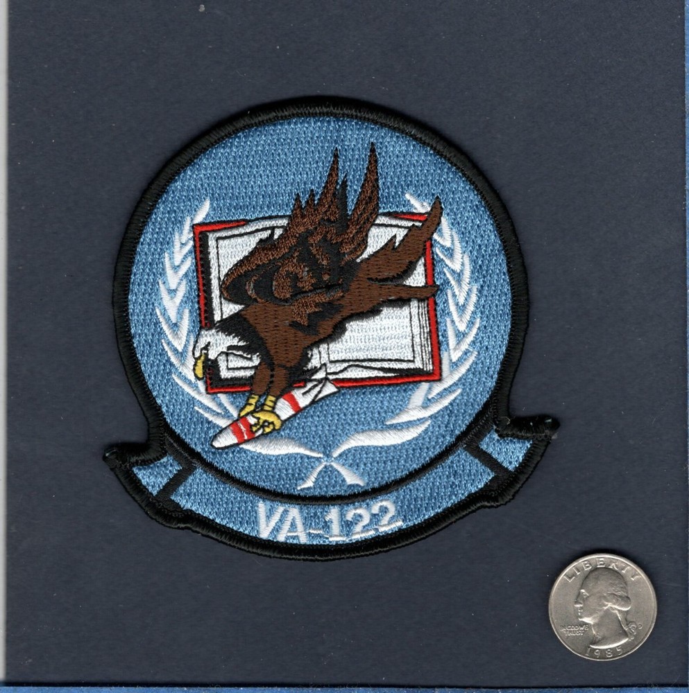 VA-122 FLYING EAGLES US Navy Vought A-7 CORSAIR Attack Squadron Jacket Patch