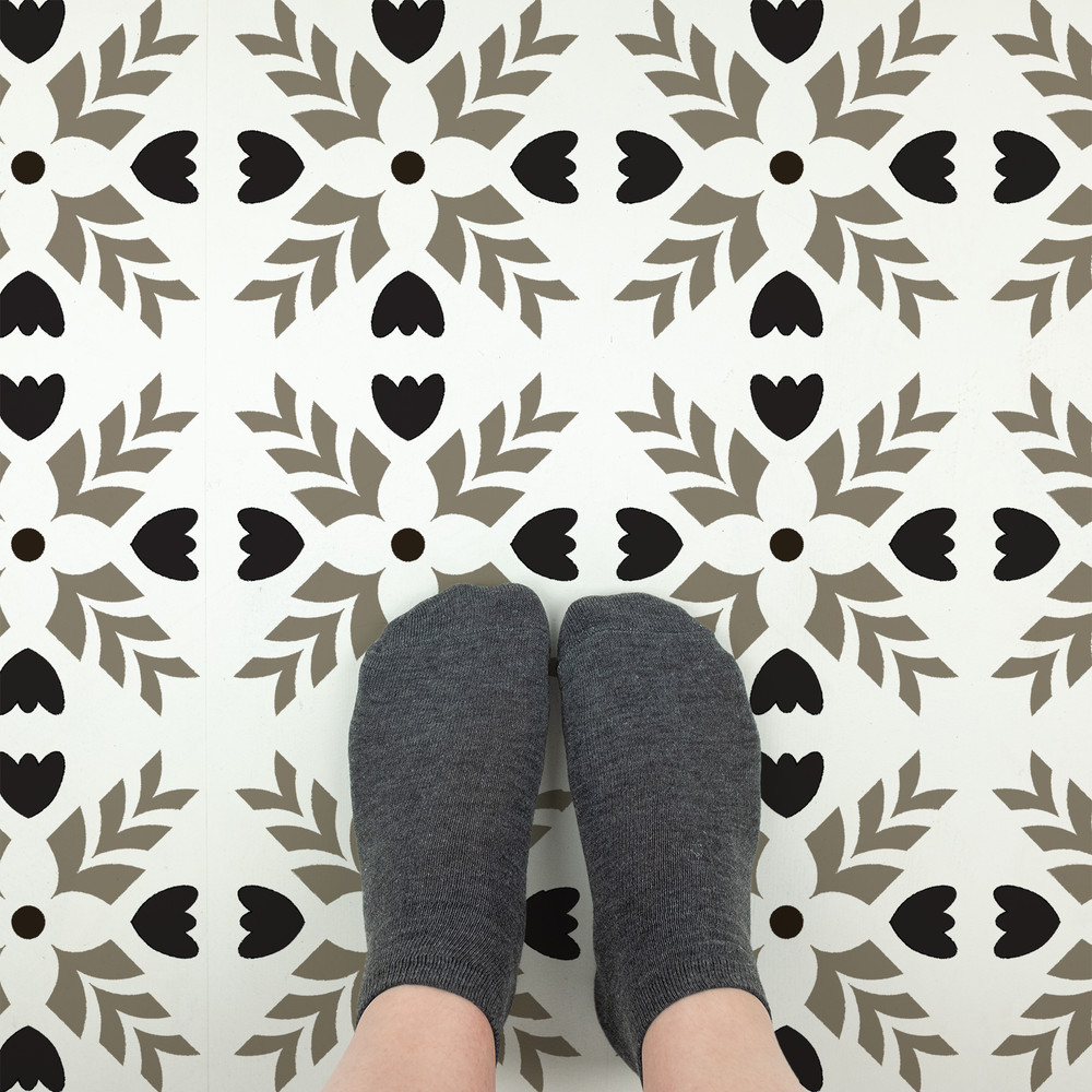 Freya Tile Stencil - Durable & Reusable Mylar Stencils