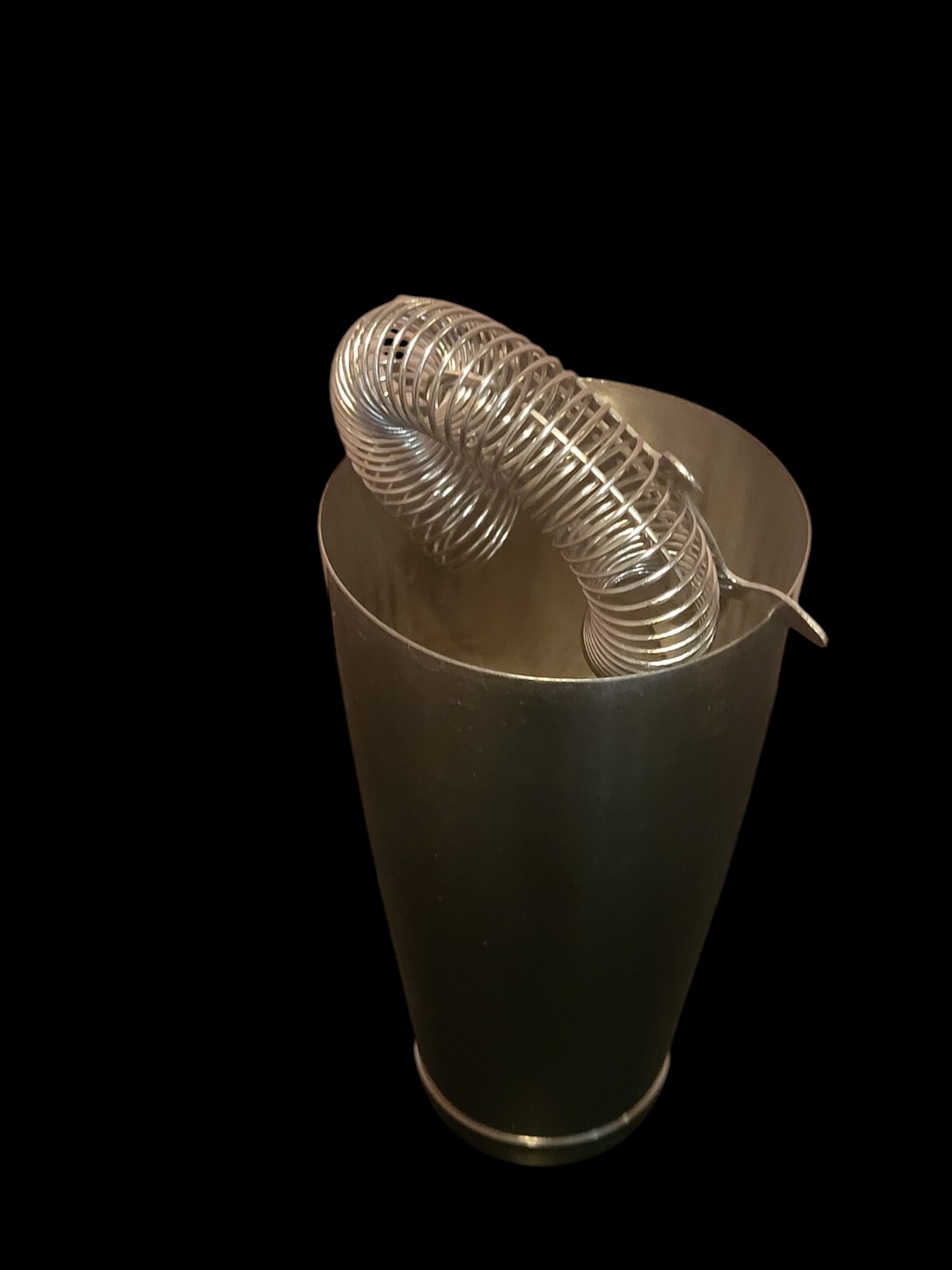 2 pc Stainless Steel Pint Cocktail Shaker with Strainer