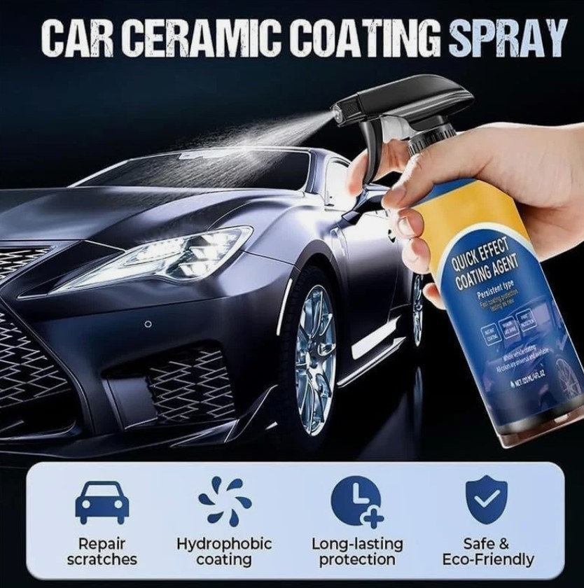2PCS Car Coating Spray, Quick Effect Agent, Quick-Advanced Car...