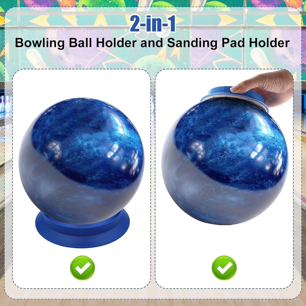 Universal Sanding Pad Holder for Bowling Ball Precision Surface Maintenance Tool