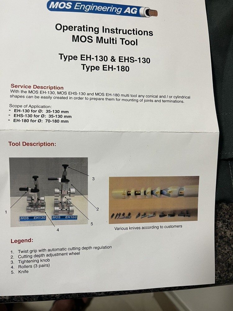 MOS Multitool EH130, eh180 & EHS 130