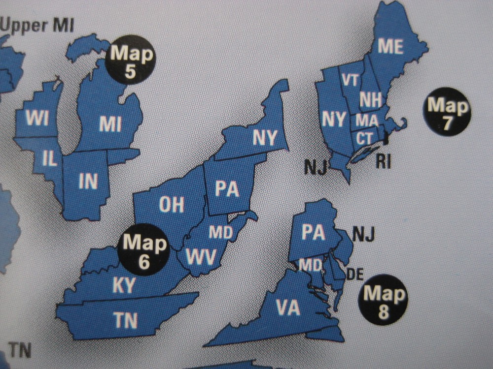 2000 2001 2002 Mercedes E320 E430 E55 Navigation CD #7 Coverage New England Map