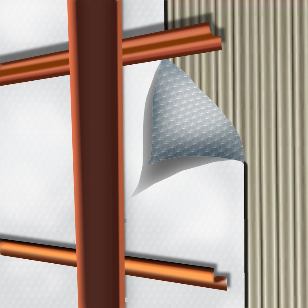 Reflective White Foam Insulation Heat Shield Thermal Insulation Shield 12"X25'
