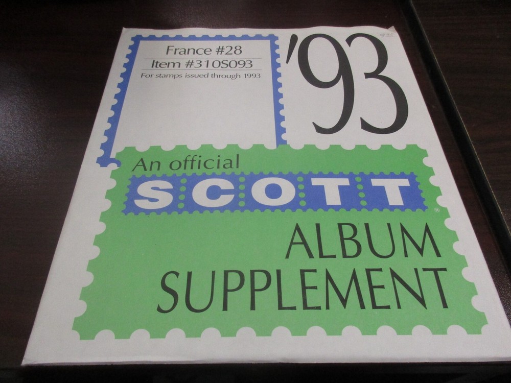 "SCOTT" FRANCE #28  ALBUM SUPPLEMENT W/FREE SHIPPING!!
